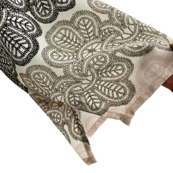 Violet + Claire Silky Floral Tunic Blouse 3/4 Sleeve Pull-Over White Pink Sz 1X - Picture 9 of 13